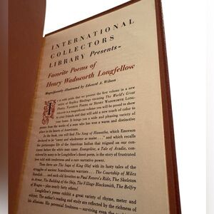 VINTAGE Classic Books HardBack Bound Favorite Poems Henry Wadsworth Longfellow